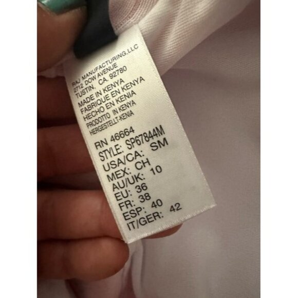 Splendid Womens Striped Zip Front One Piece Colorful Swimsuit Size Small/Medium - Picture 9 of 15